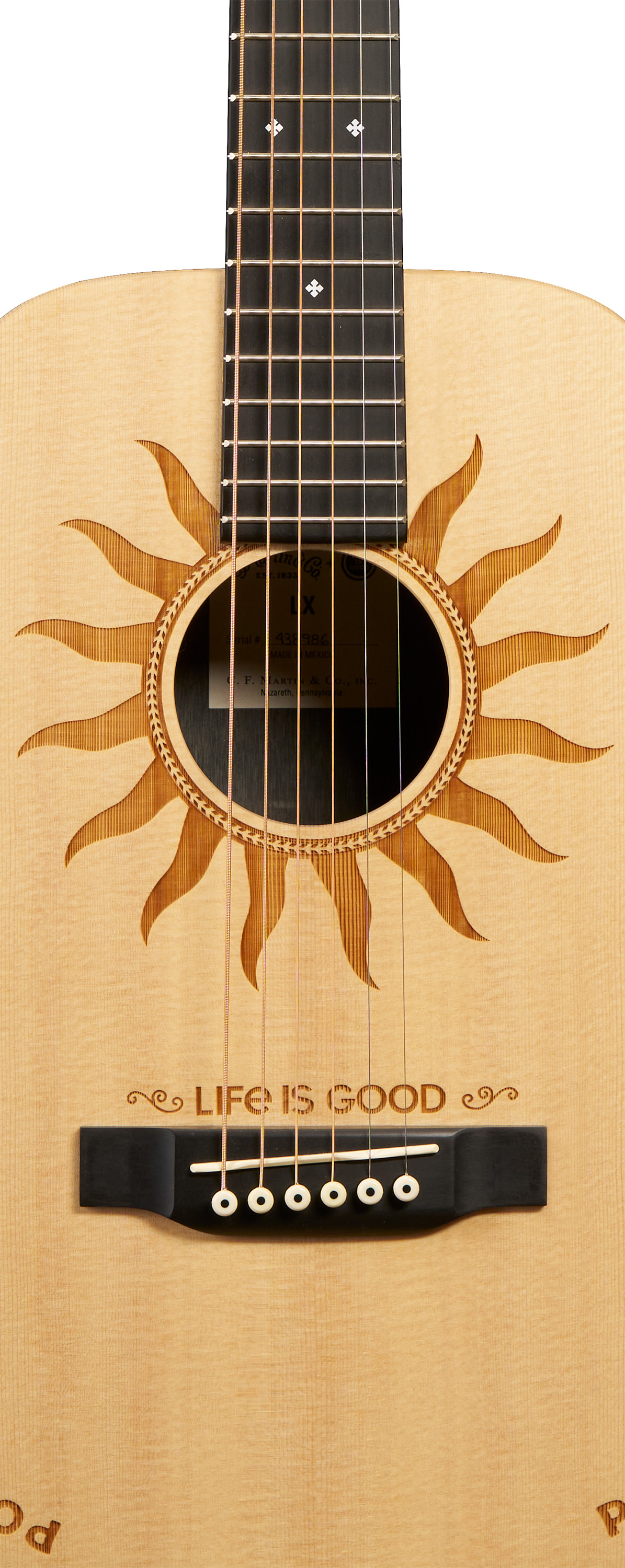 Body of Martin LX2 Life is Good&reg; Guitar image number 3